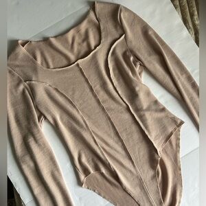 Beige Bodysuit